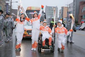 2018 평창 패럴림픽 성화, 강릉 바다 위를 날다