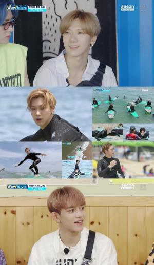 SM C&C STUDIO A ‘웨이비전’ WayV ‘열혈 서퍼’ 텐, 바다를 가르는 S라인! 전문가도 깜짝 놀란 ‘엄지 척’ 서핑 실력!