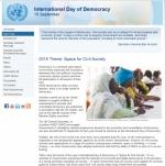 민주주의 참 뜻 기린다...‘2015 세계 민주주의의 날’ 기념행사 개최