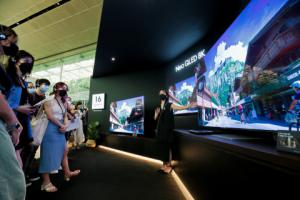 삼성전자, 싱가포르서 2022년 TV 신제품 출시 행사 진행